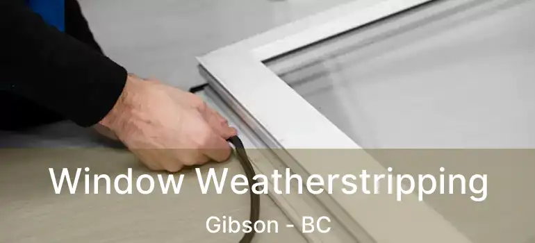  Window Weatherstripping Gibson - BC