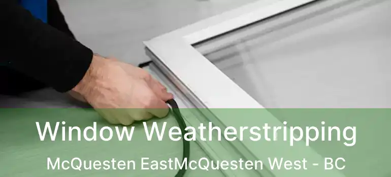  Window Weatherstripping McQuesten EastMcQuesten West - BC