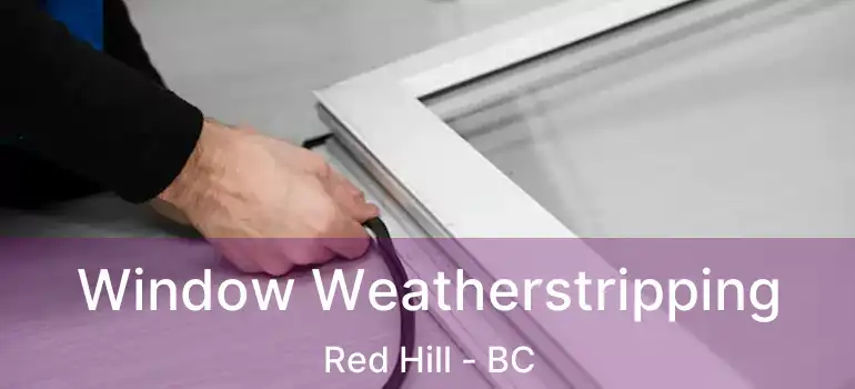  Window Weatherstripping Red Hill - BC