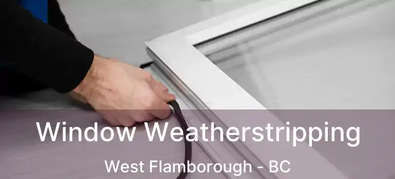  Window Weatherstripping West Flamborough - BC
