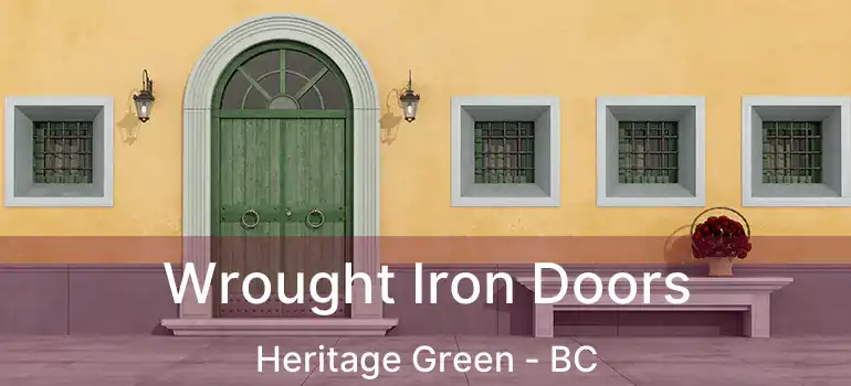  Wrought Iron Doors Heritage Green - BC